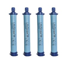 LifeStraw Personal Water Filter for Hiking Camping Travel and Emergency 4 PACK