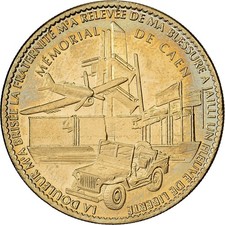 [#137771] France, Medal, Mémorial de Caen, Jeep et Avion, 2011, Cupro-aluminium-