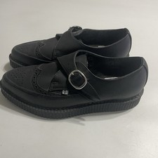 TUK Black TUKSKIN Buckle Point Creeper Goth Grunge US Size Mens 8 New No Box