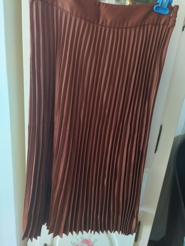Sézane jupe midi marron - sézane, 38