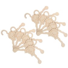  Lot de 10 cintres en bois pour vêtements d'animaux de compagnie, organiseur