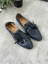 Pomme D’or Luxury Italian Leather Dark Blue Loafers 