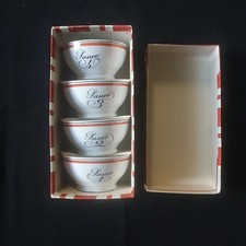 4 bols à sauce Porcelaine d'Auteuil ligne Bistrot Jacques Lobjoy