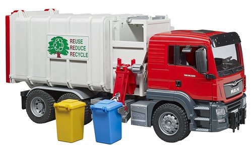 Bruder camion poubelle man - -,