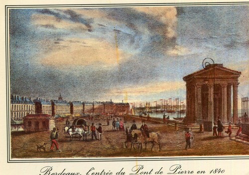 Bordeaux entrée pont de - bordeaux, du