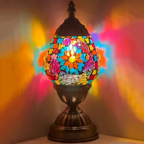 Lampe table verre - de, en