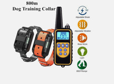 2 Colliers Anti-aboiement De Dressage Electrique Pour Chien Choc Etanche LCD