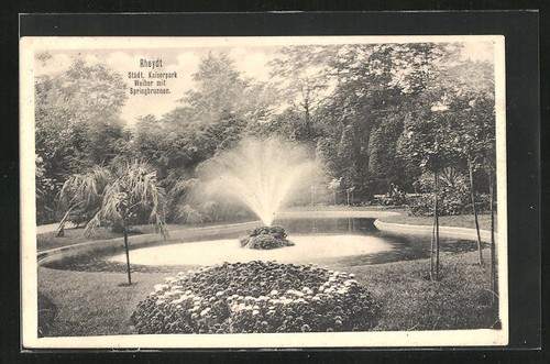 Carte postale rheydt étang - carte,
