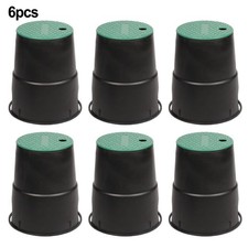 Lot de 6 boîtes de vannes antidérapantes en PP pour jardins et cours pour dura