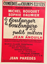 Affiche originale Le boulanger