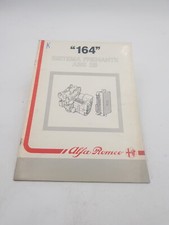 Manuel D'Atelier Alfa Romeo 164 Système Freinage ABS 2B Data Techniciens D 1987