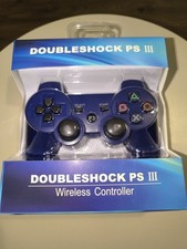 Manette de jeu PS3 sans fil 6 Axes Manette de console pour Playstation 3 Bleu