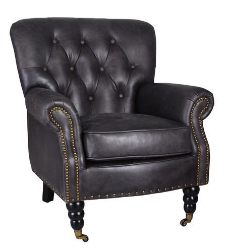 Bergère cuir véritable - bergère,