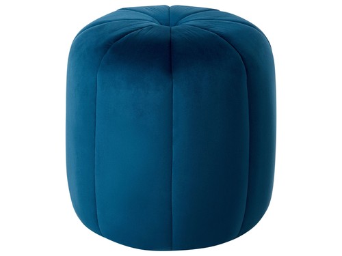 Pouf rond moderne - rond, velours