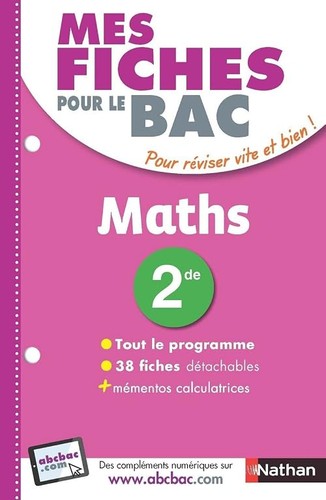 Mes fiches pour bac maths - bac,