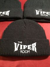 AUTHENTIC VIPER ROOM EMBROIDERED LOGO BLACK BEANIE THE REAL DEAL