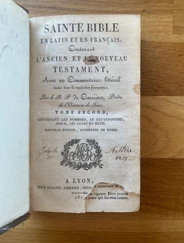 Sainte bible ancienne - sainte,