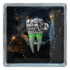 2 Oz Silver Coin 2025 Cameroon Tooth Fairy Antiqued High Relief UV Reactive