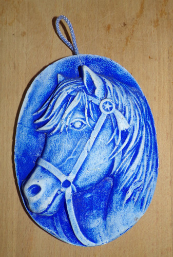 Plaque plâtre cheval - plaque,