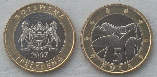 Botswana pula monnaie de - 5,
