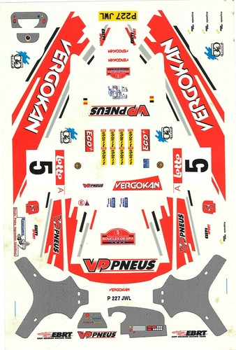 Decal subaru impreza - 1/24,