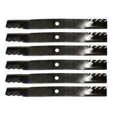 Set of (6) Toothed Mulching Blade Fits John Deere 1420 1435 1445 1545 1550