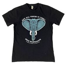 IDA In Defense of Animals Save Elephants Shirt Mens Medium