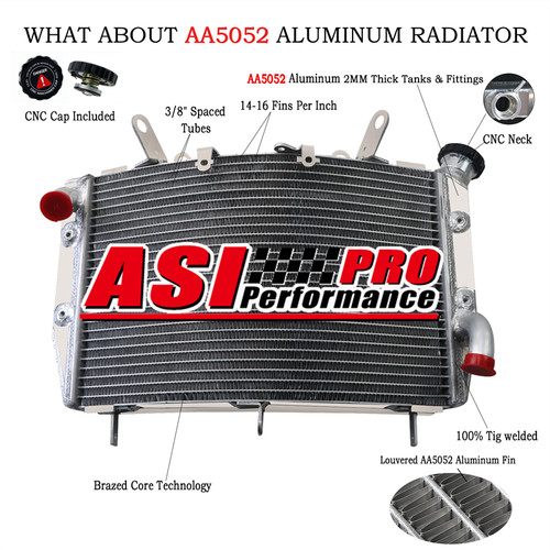 Upgraded aluminium radiateur - aluminium,