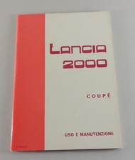 Uso e Manutenzione Lancia 2000 Coupe 09/1973