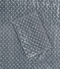 Robe tunique femme haut matière couture velours tissu artisanal gris tissu Ka...