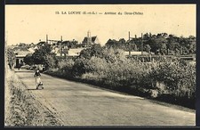 Old postcard La Loupe, Avenue du Gros-Chêne 