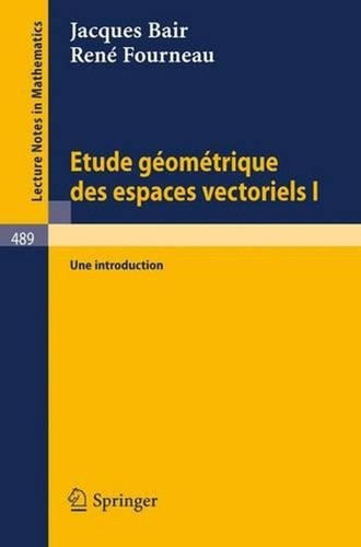 Etude geometrique des espaces - des,