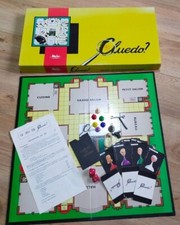 ANTIQUE YELLOW CLUEDO CHOICE CARD PARTS MIRRO WEAPONS ORIGINAL REPLACEMENT