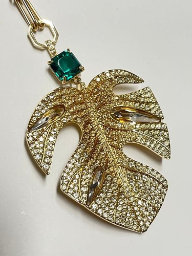 Swarovski motif feuille - motif, long
