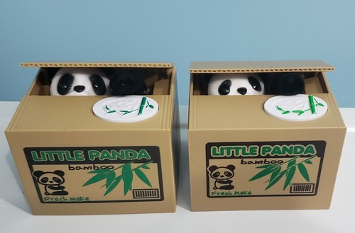 Set little panda - of, bamboo