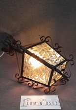 ANCIEN LUSTRE LANTERNE FER