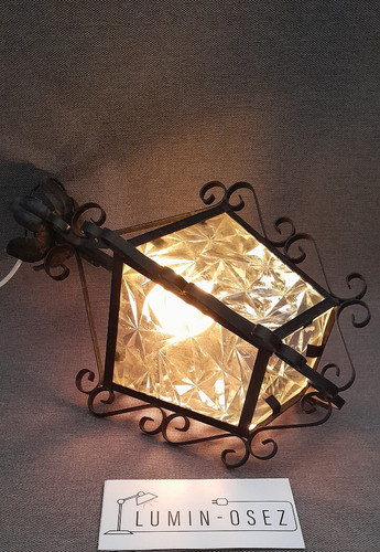 Ancien lustre lanterne fer - ancien,