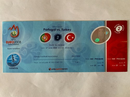 Ticket match uefa euro 2008 - match,