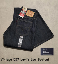 Levi's 527 Vintage Low Bootcut W32 L34 Coton 100% 