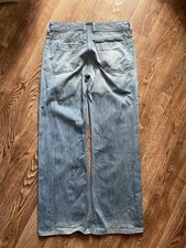 Vintage Diesel Selvedge Bootcut Jeans Mens 32 Mod Zathan Raw Denim Pants Washed