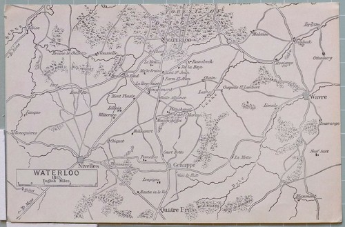 Carte waterloo 1815 genappe - 1815,