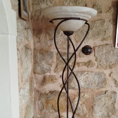 Lampadaire sur pied - , métal