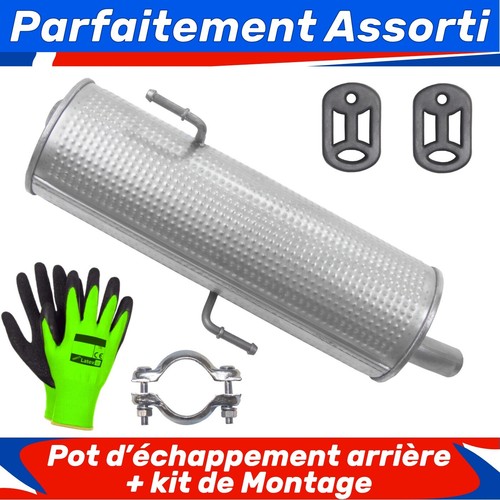 Pot échappement arrière - pot,