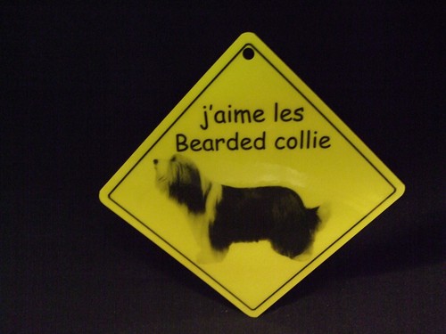 Pancarte aime les bearded - pancarte,