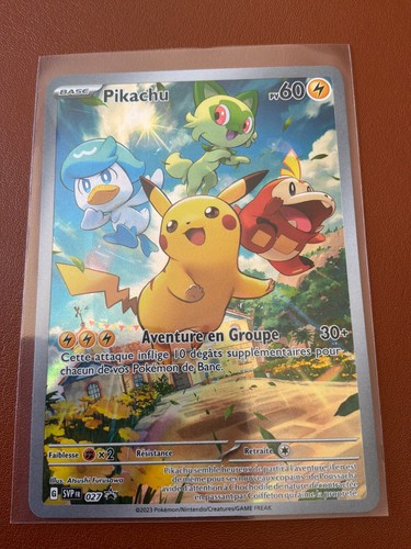 Carte pokémon pikachu 027 - pikachu,
