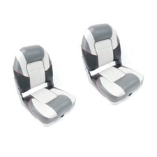 2 X Sièges De Bateau Premium Centurion - Gris/Charbon Par MiDMarine
