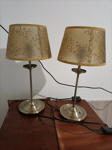 Lot lampes table métal - table,