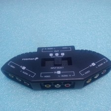 Audio Video AV Adapter Converter 3-Way RCA Output Devices Switch Box PS2 to HDMI