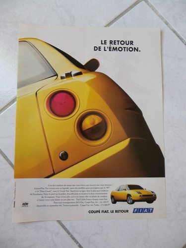 Publicité fiat coupé - publicité,