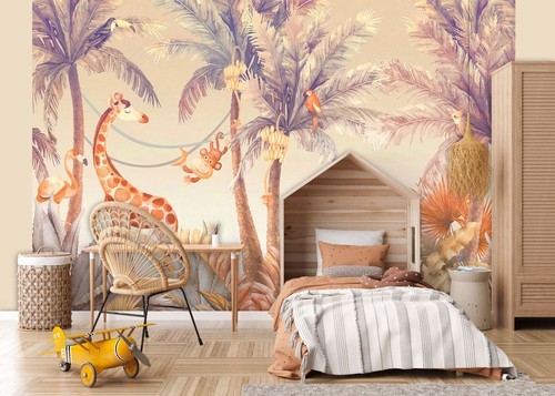 Papier peint animaux safari - papier,